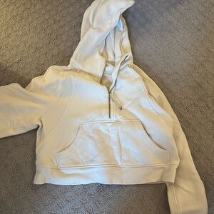 Cream with Gold lululemon scuba size S/M